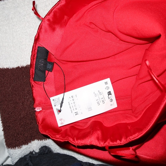 Zara SATIN PLAYSUIT DRESS NWT - Picture 6 of 8